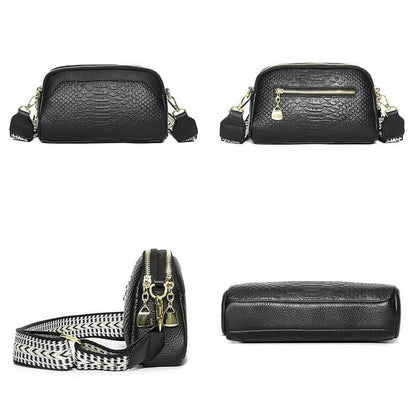 Nathalie™ | Bolso de Cuero con Estilo Cocodrilo