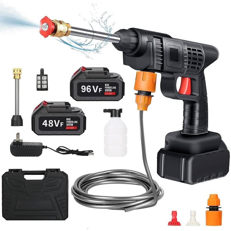 Hidrolavadora Portátil con Dos Baterías