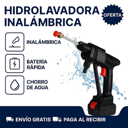 Hidrolavadora Portátil con Dos Baterías
