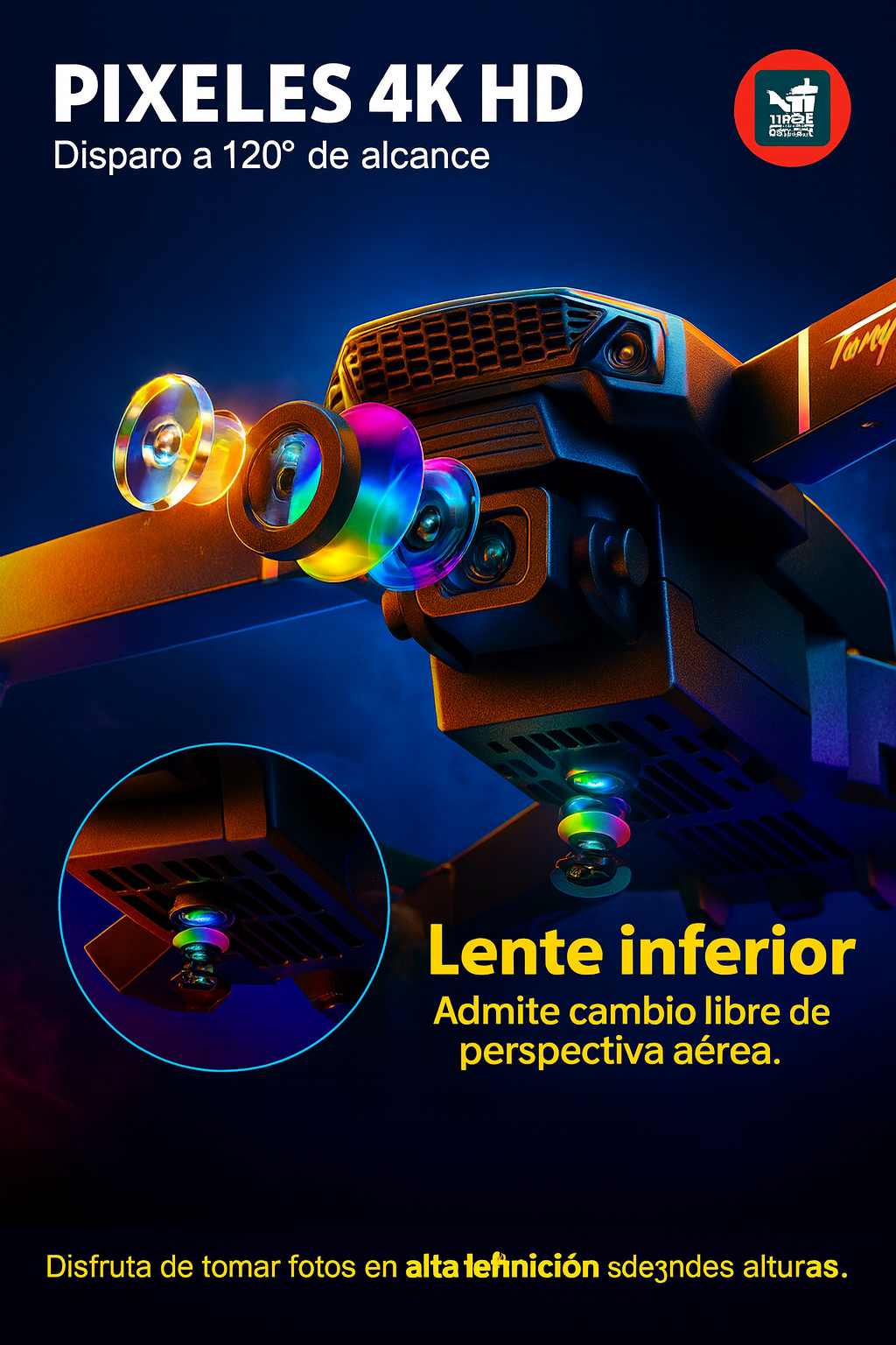 Drone Doble Camara 4k UltraFly PRO + Estuche GRATIS