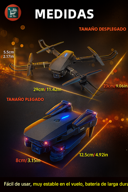 Drone Doble Camara 4k UltraFly PRO + Estuche GRATIS